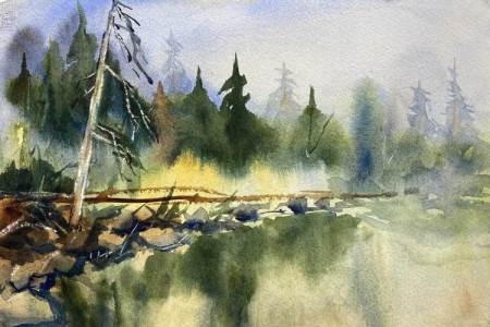 Hood Canal on a rainy day